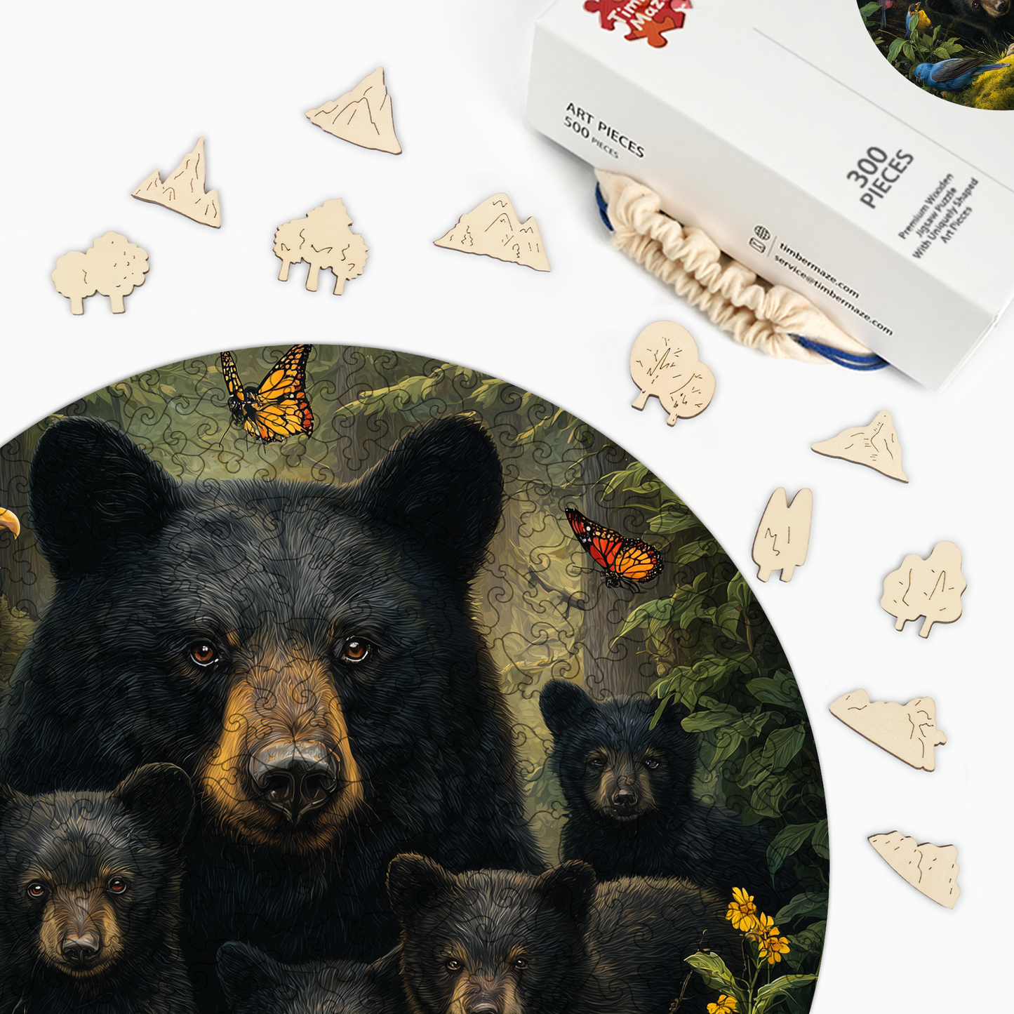 Forest Family - Wooden Jigsaw Puzzle