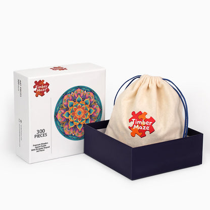 Mandala Bloom - Wooden Jigsaw Puzzle