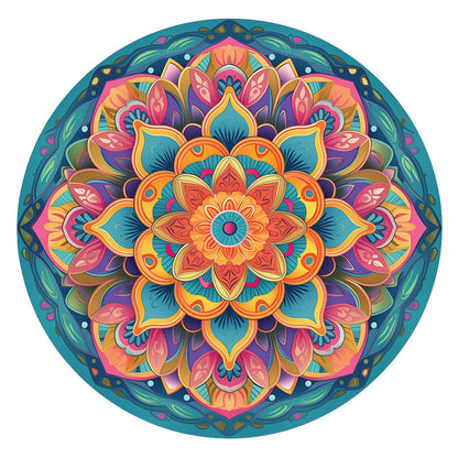 Mandala Bloom - Wooden Jigsaw Puzzle