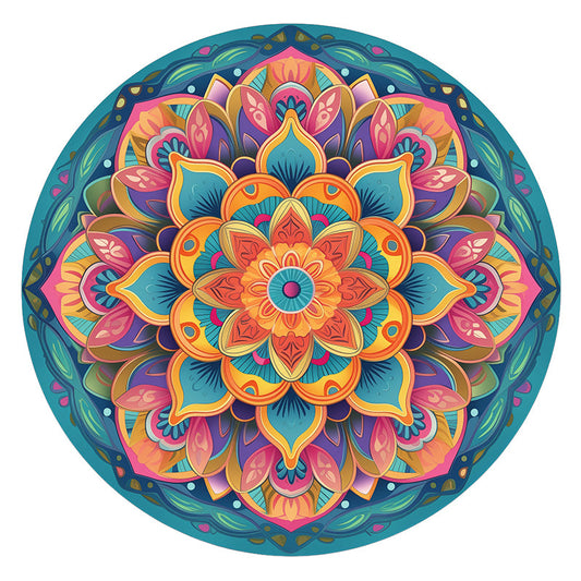 Mandala Bloom - Wooden Jigsaw Puzzle