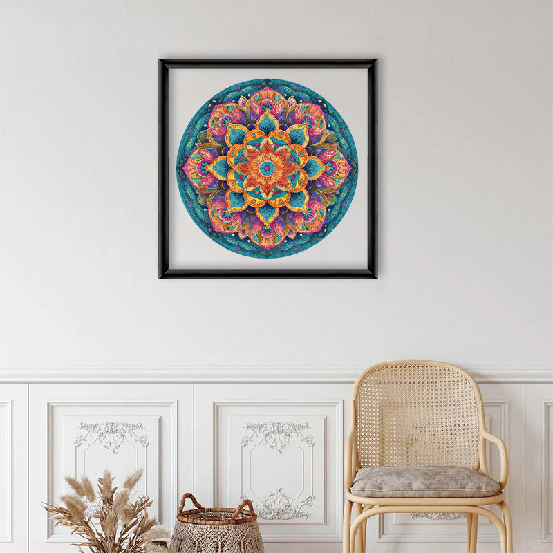Mandala Bloom - Wooden Jigsaw Puzzle
