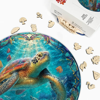 Turtle's Journey - Wooden Jigsaw Puzzle