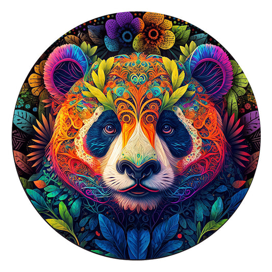 Panda Mandala - Wooden Jigsaw Puzzle