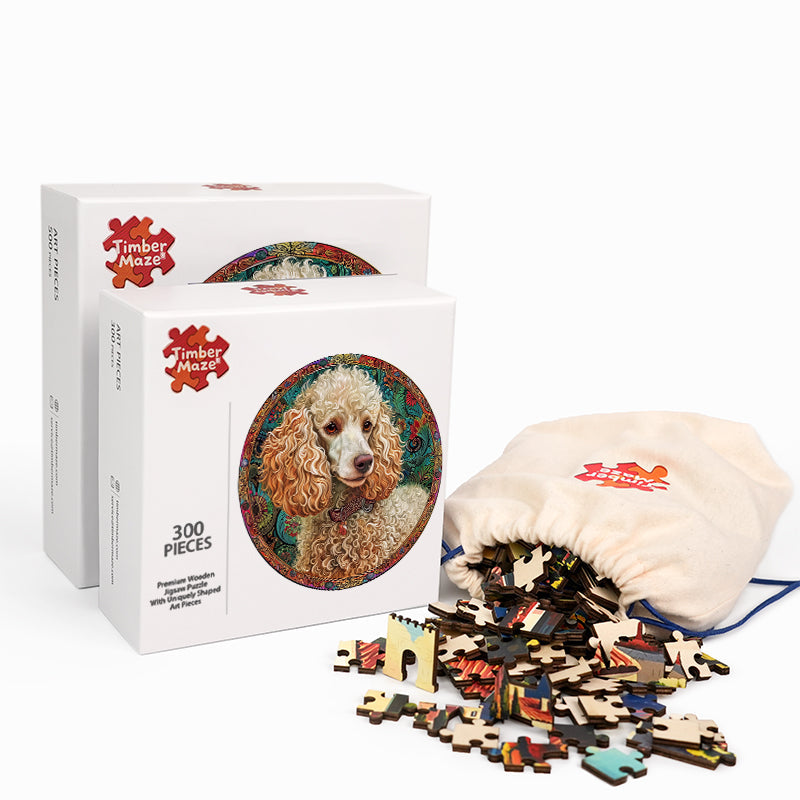 Poodle Ornate - Wooden Jigsaw Puzzle