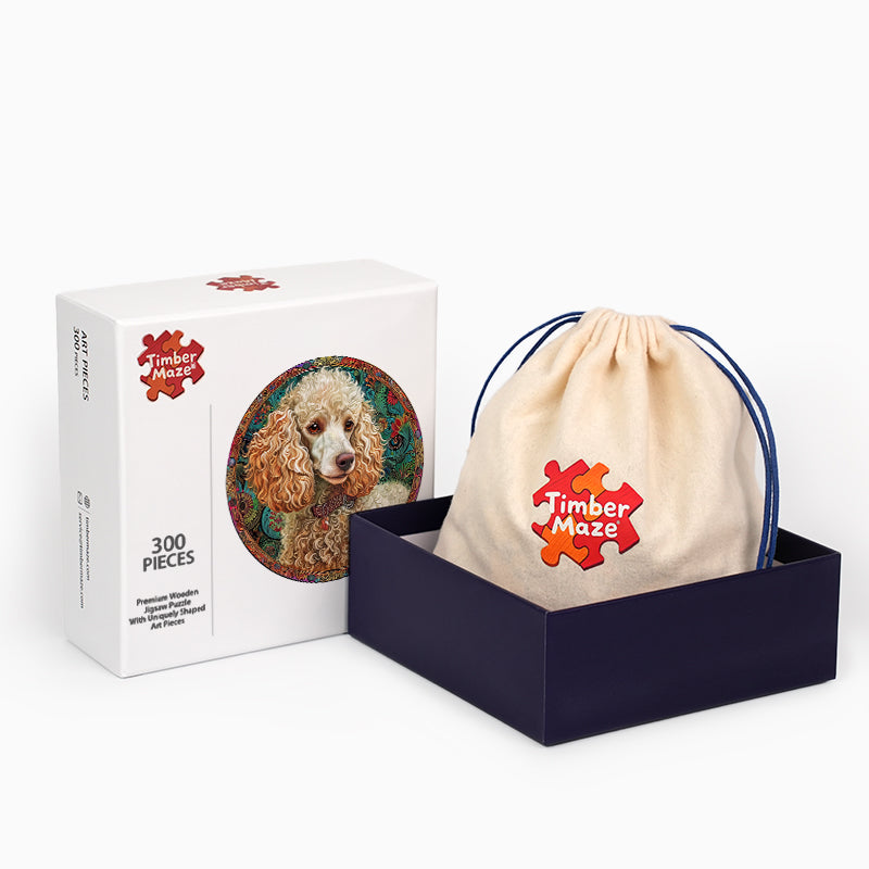 Poodle Ornate - Wooden Jigsaw Puzzle