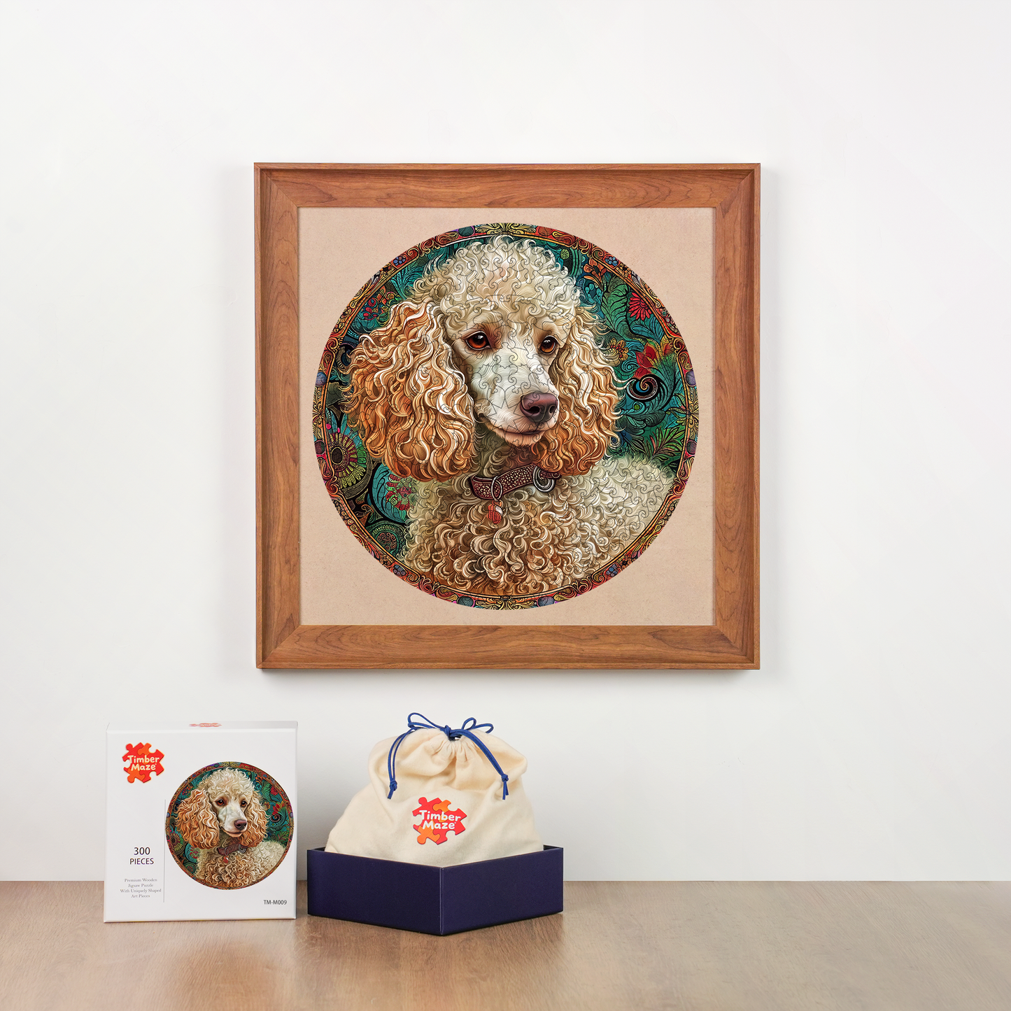 Poodle Ornate - Wooden Jigsaw Puzzle