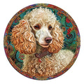 Golden Curls Mandala - Wooden Jigsaw Puzzle