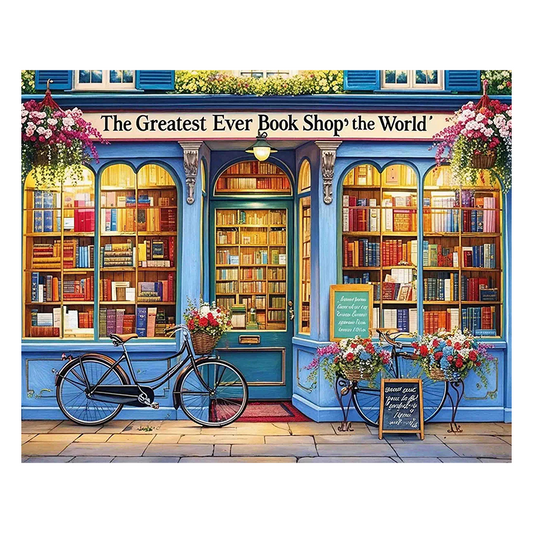 Charming Bookshop - Wooden Jigsaw Puzzle