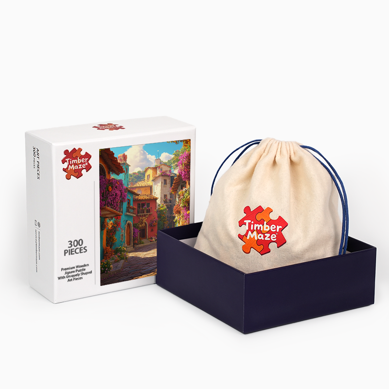 Fresh Flower Town - Wooden Jigsaw Puzzle
