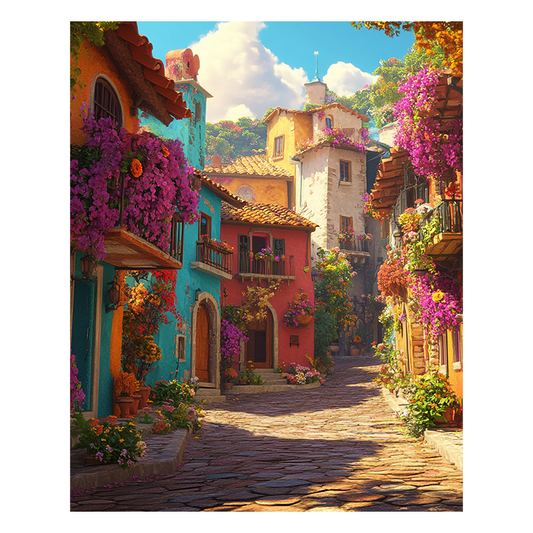 Fresh Flower Town - Wooden Jigsaw Puzzle