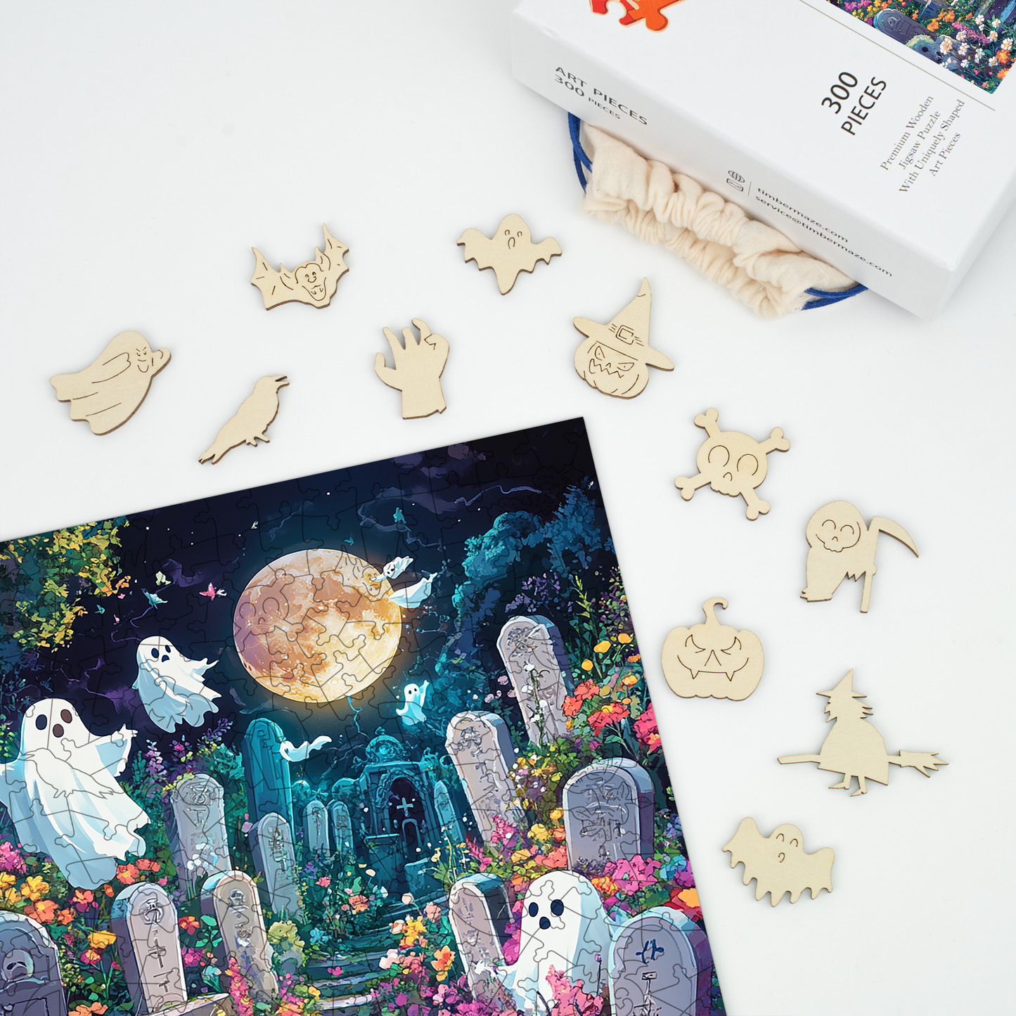Ghost Garden - Wooden Jigsaw Puzzle