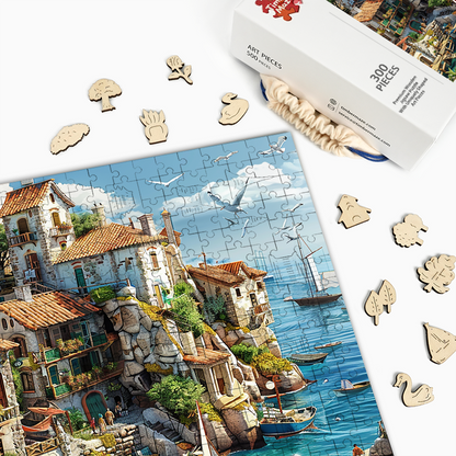 A Coastal Gem - Wooden Jigsaw Puzzle