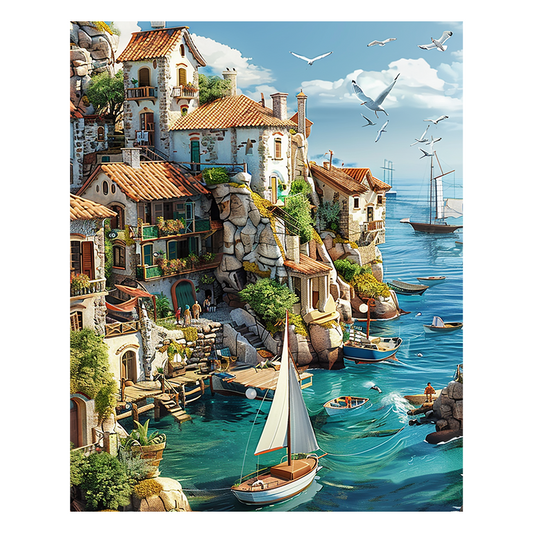 A Coastal Gem - Wooden Jigsaw Puzzle