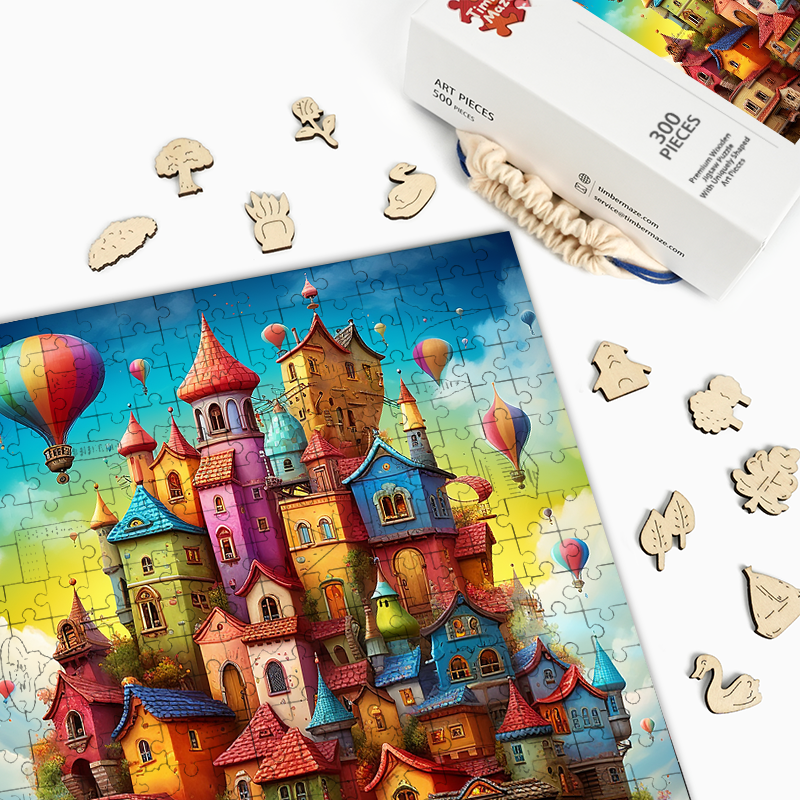Fantasy Castles - Wooden Jigsaw Puzzle