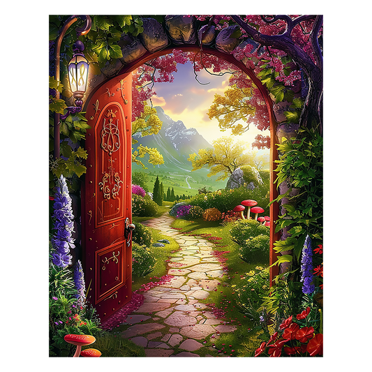 Garden Gateway - Wooden Jigsaw Puzzle