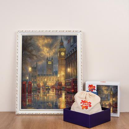 London Twilight Wooden Jigsaw Puzzle - Wooden Jigsaw Puzzle