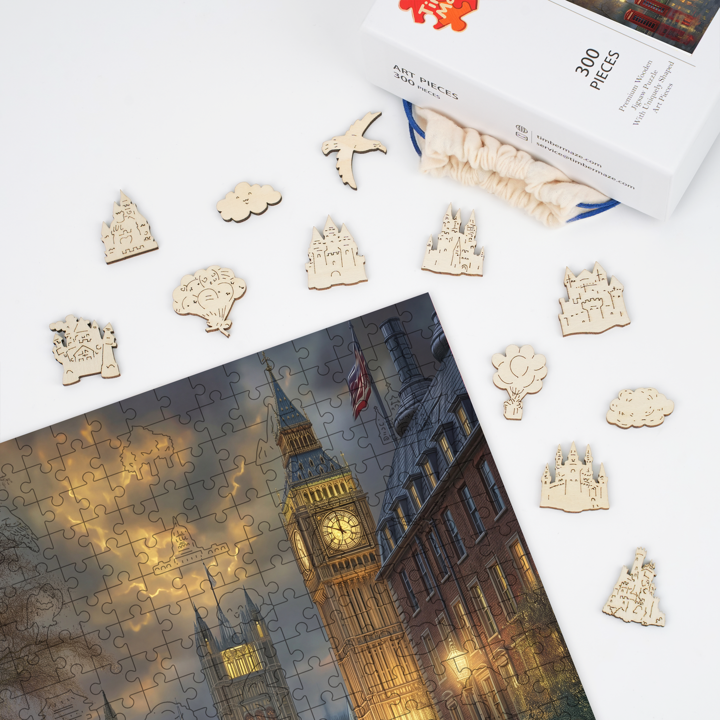 London Twilight Wooden Jigsaw Puzzle - Wooden Jigsaw Puzzle