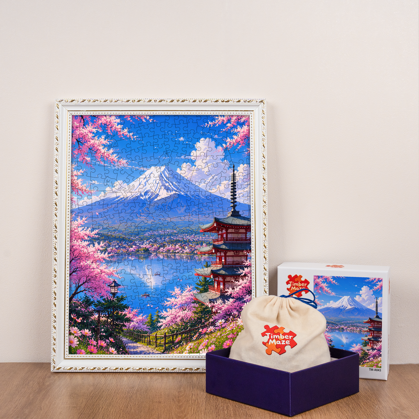 Cherry Blossom View - Wooden Jigsaw Puzzle