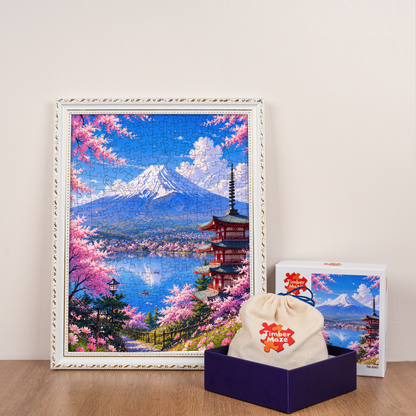 Cherry Blossom View - Wooden Jigsaw Puzzle