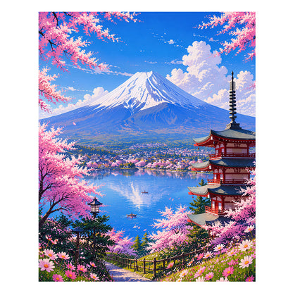 Cherry Blossom View - Wooden Jigsaw Puzzle