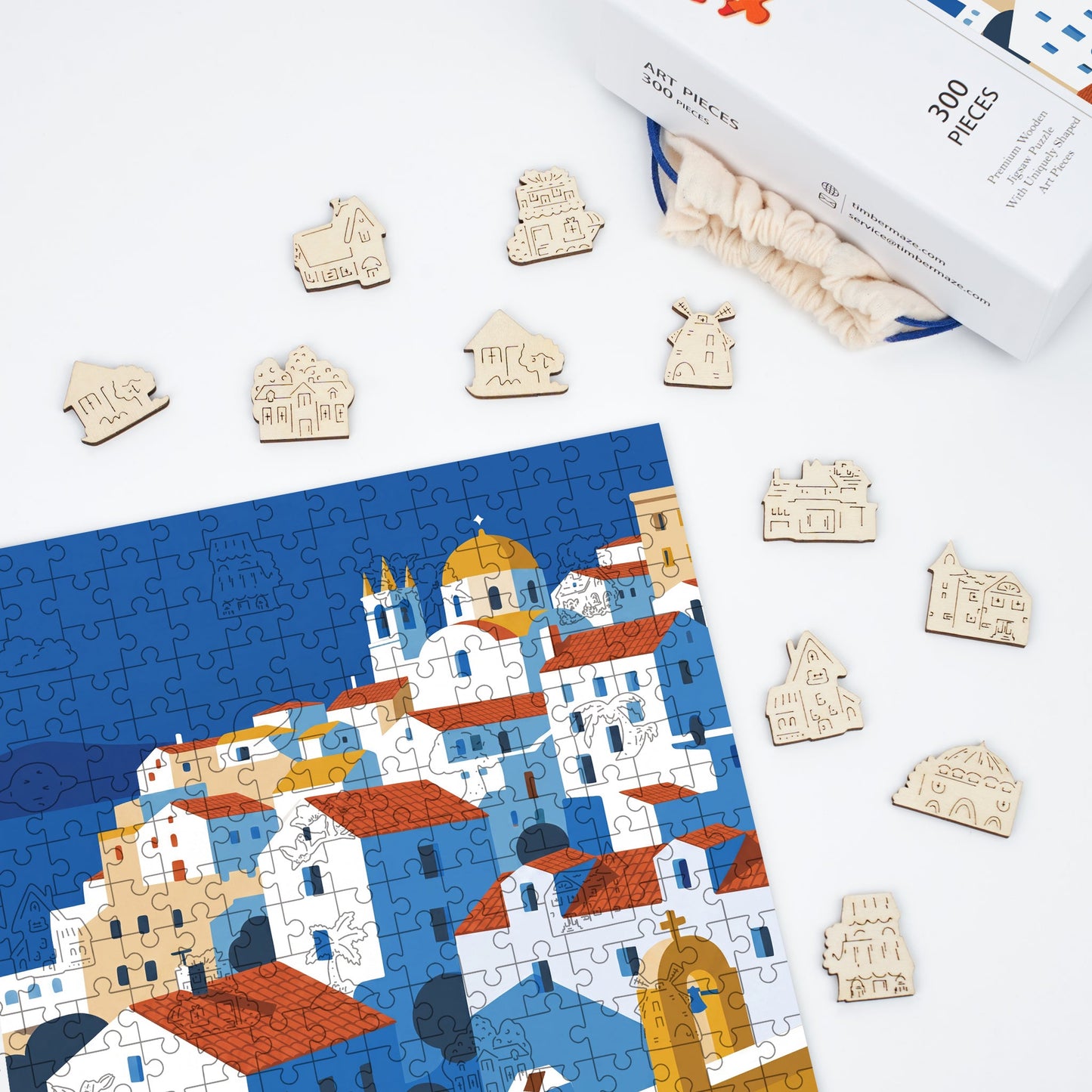 Coastal Colors - Wooden Jigsaw Puzzle