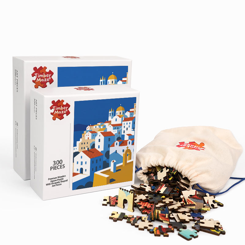 Coastal Colors - Wooden Jigsaw Puzzle