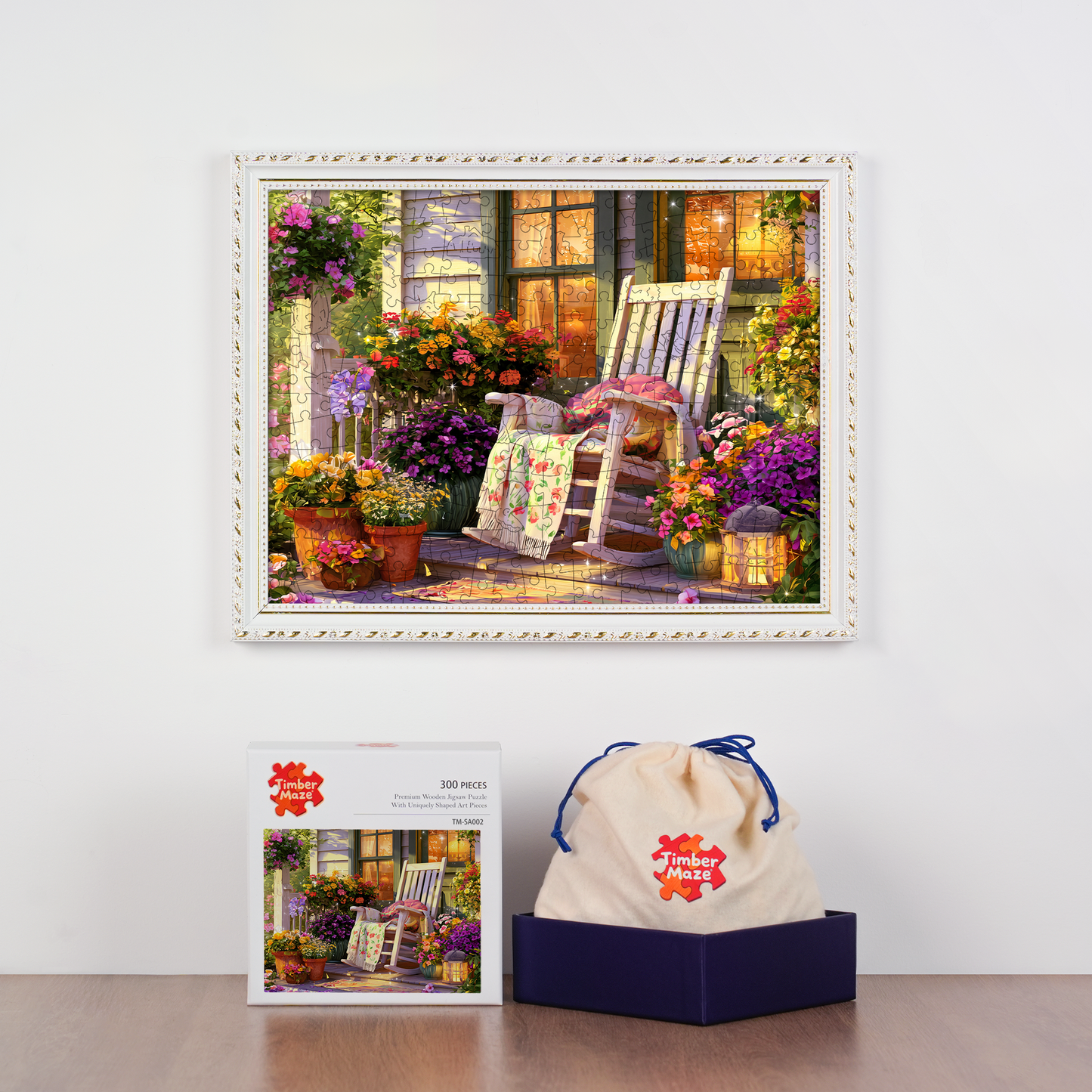 Country Rocking Chair - Wooden Jigsaw Puzzle