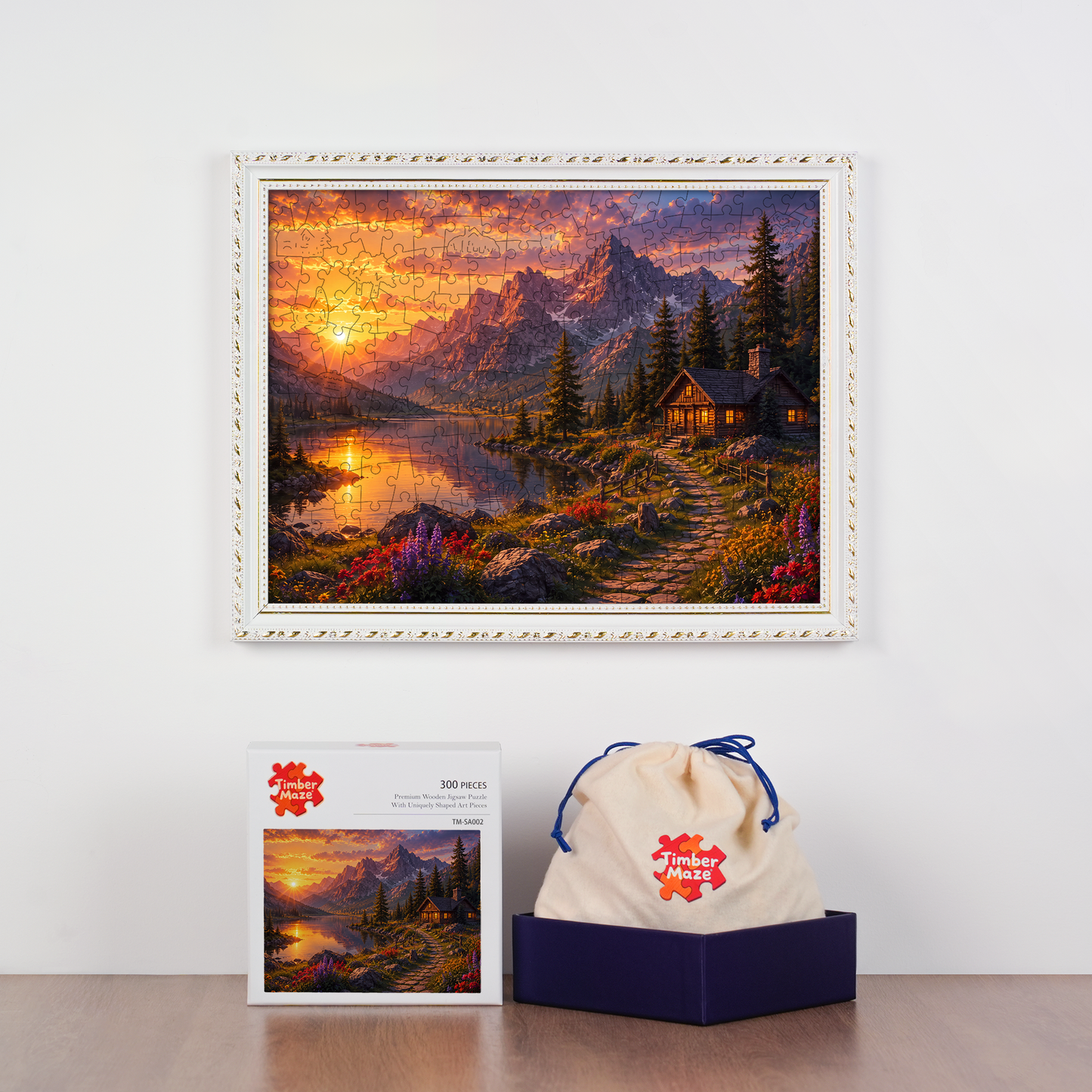 Crystal Butterfly Castle - Wooden Jigsaw Puzzle