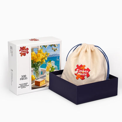 Lemon by the Sea - Wooden Jigsaw Puzzle