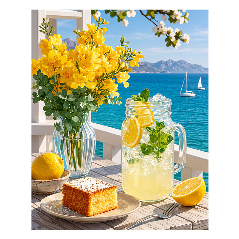 Lemon by the Sea - Wooden Jigsaw Puzzle
