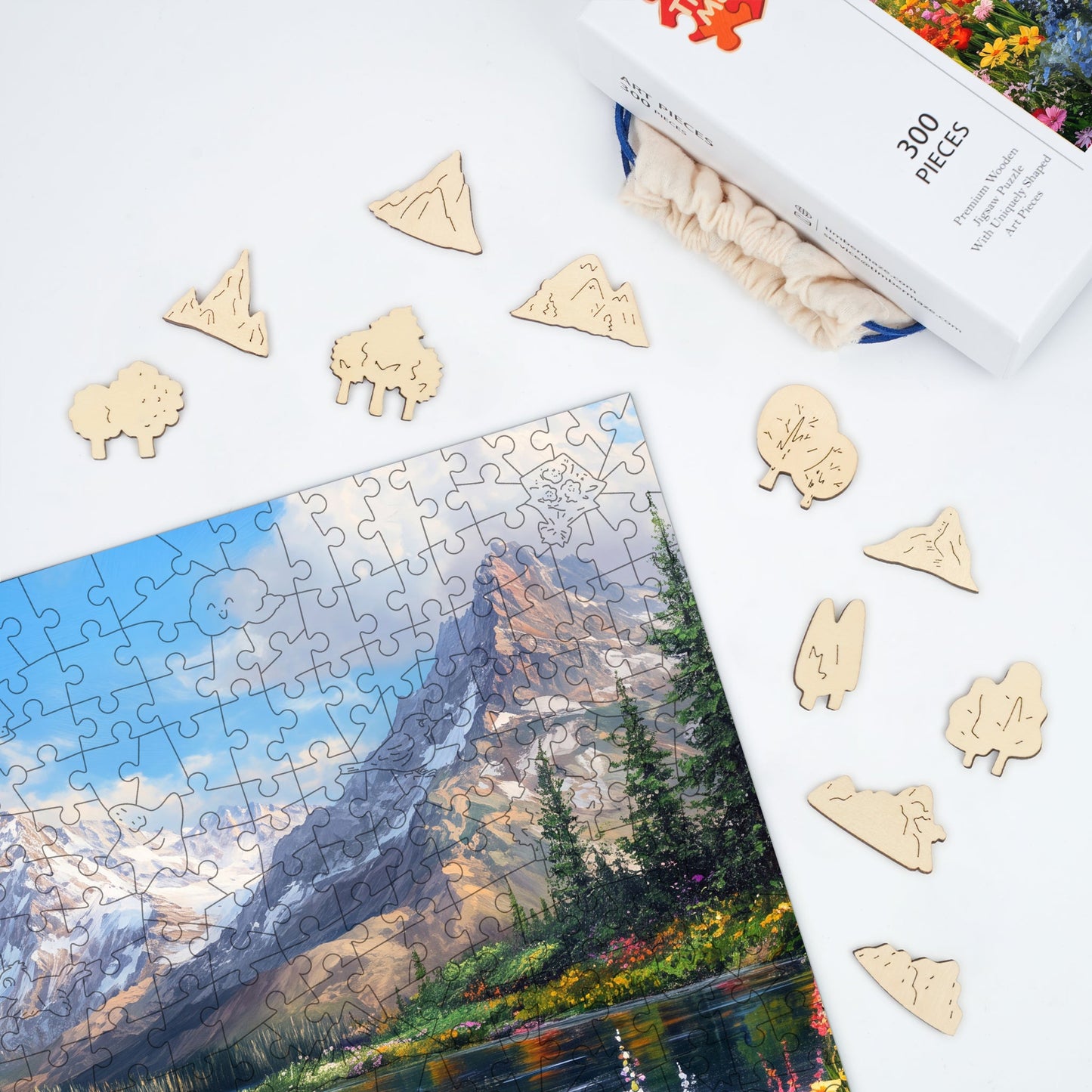 Scenic Bloom - Wooden Jigsaw Puzzle