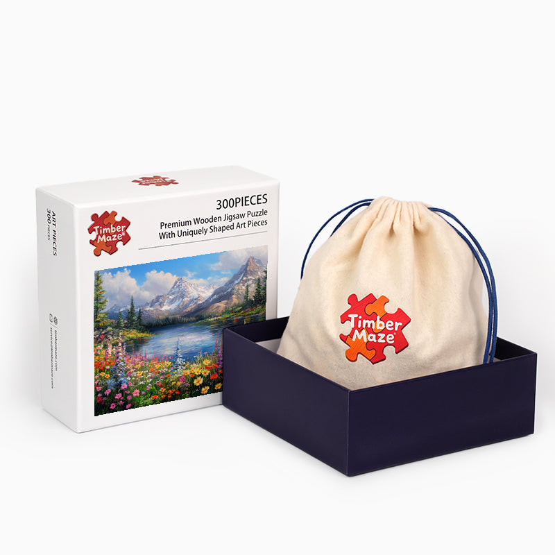 Scenic Bloom - Wooden Jigsaw Puzzle