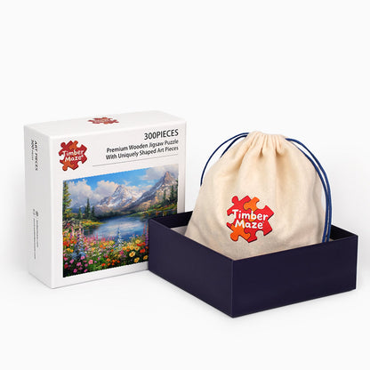 Scenic Bloom - Wooden Jigsaw Puzzle