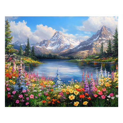 Scenic Bloom - Wooden Jigsaw Puzzle