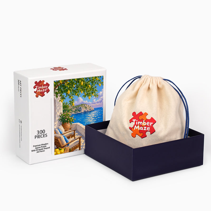 Summer Mediterranean - Wooden Jigsaw Puzzle
