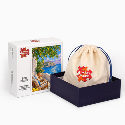 Summer Mediterranean - Wooden Jigsaw Puzzle