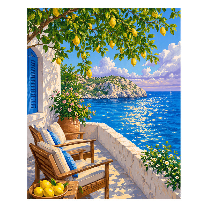 Summer Mediterranean - Wooden Jigsaw Puzzle