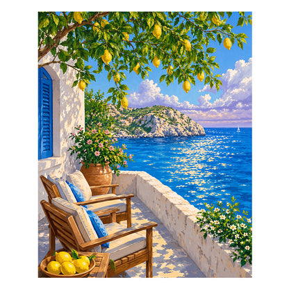 Summer Mediterranean - Wooden Jigsaw Puzzle