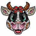 Bull Head Mandala - Wooden Jigsaw Puzzle