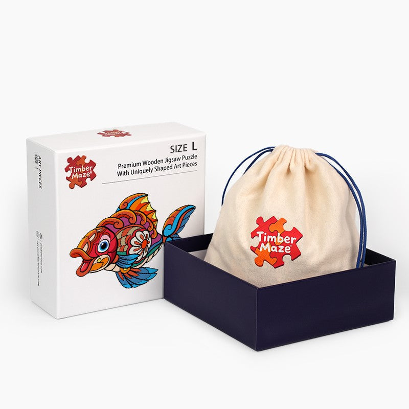 Colorful Goldfish - Wooden Jigsaw Puzzle