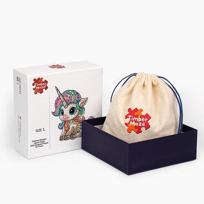 Cute Unicorn - Wooden Jigsaw Puzzle