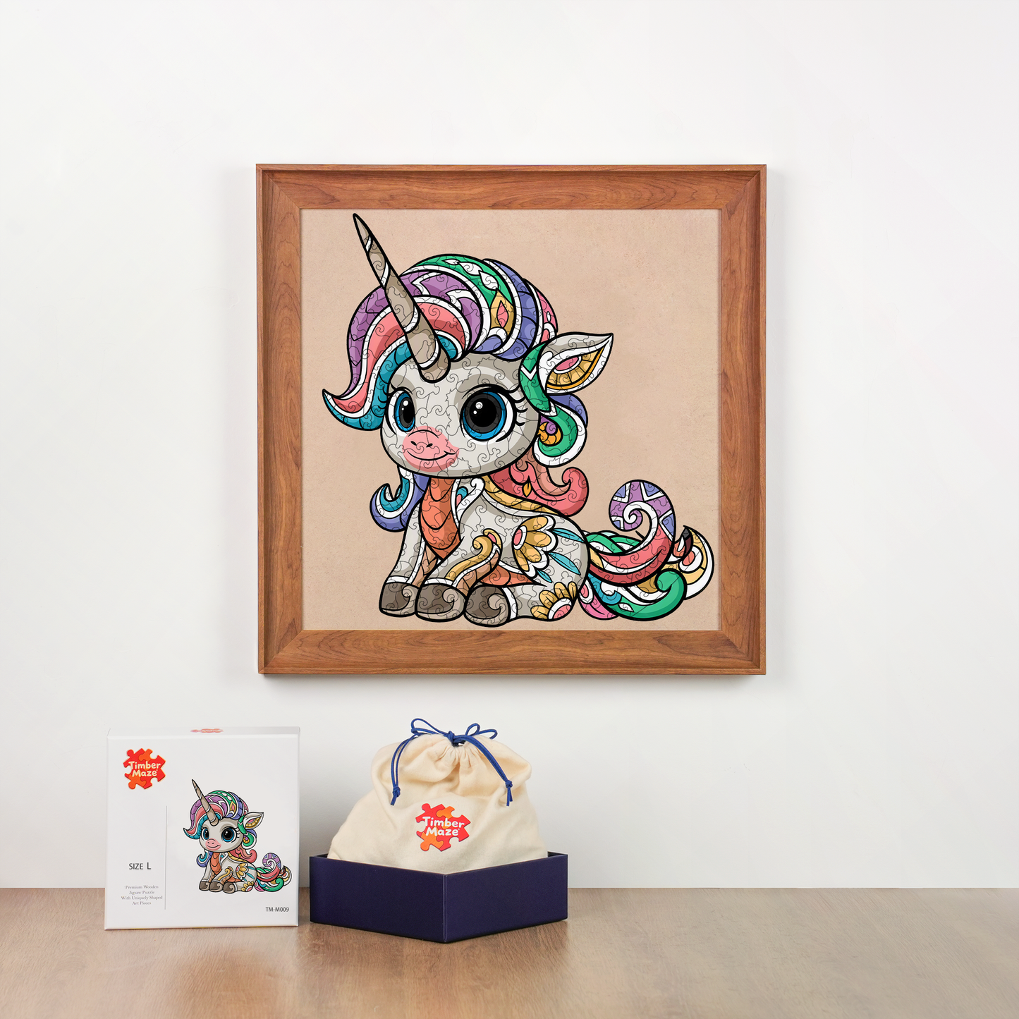 Cute Unicorn - Wooden Jigsaw Puzzle