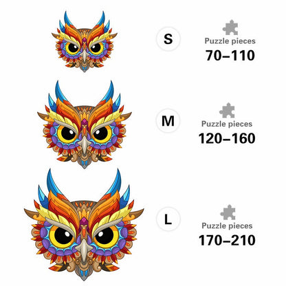 Feathered Owl - Wooden Jigsaw Puzzle