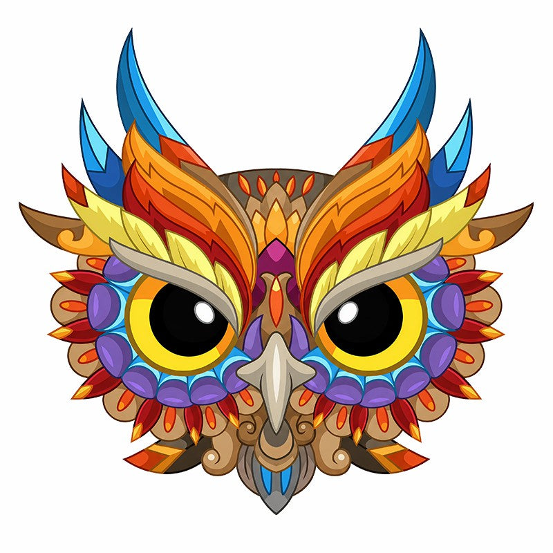 Feathered Owl - Wooden Jigsaw Puzzle