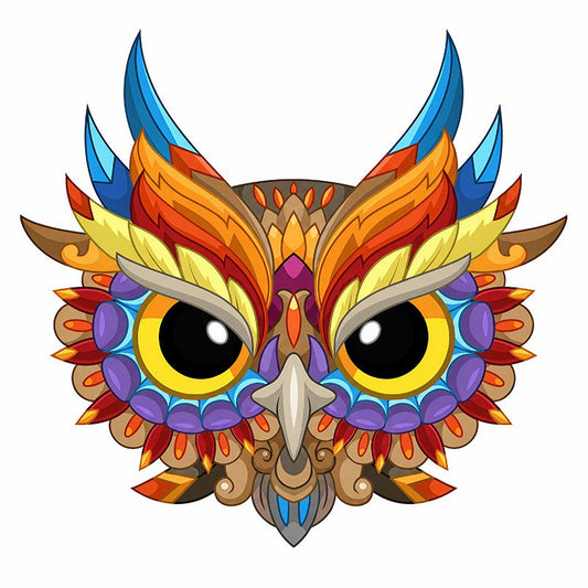 Feathered Owl - Wooden Jigsaw Puzzle
