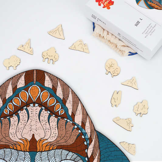 Gorilla Totem - Wooden Jigsaw Puzzle