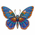 Mandala Blue Butterfly - Wooden Jigsaw Puzzle