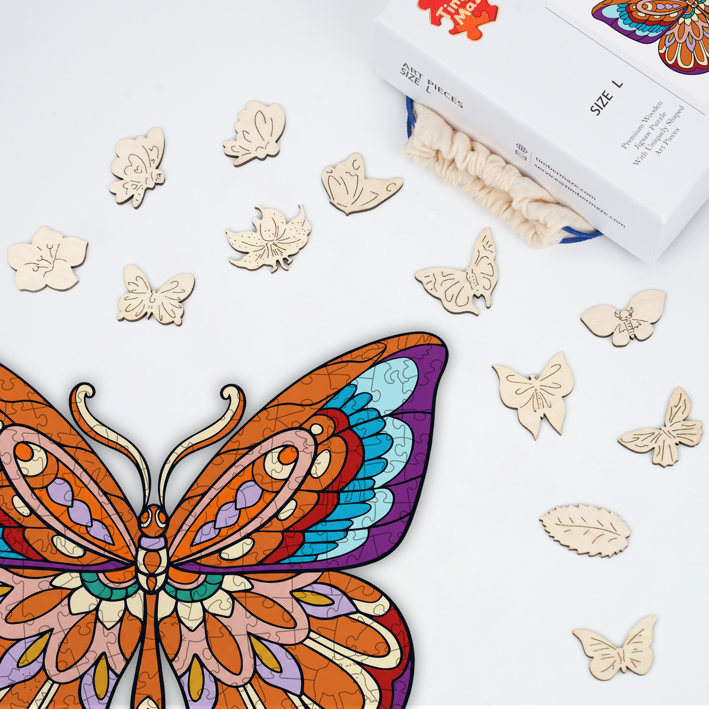 Mandala Butterfly - Wooden Jigsaw Puzzle