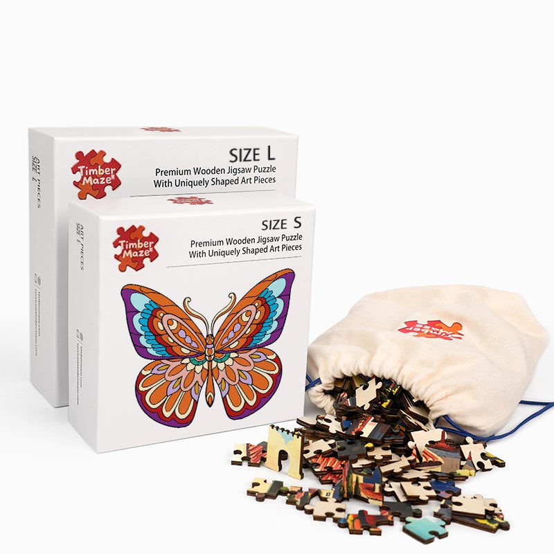 Mandala Butterfly - Wooden Jigsaw Puzzle