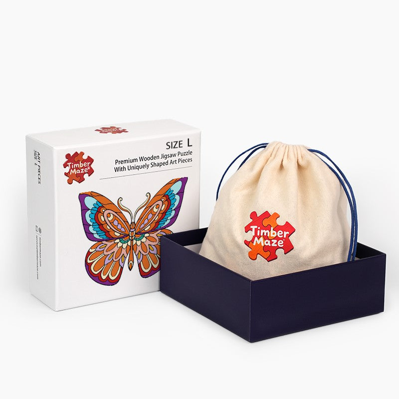 Mandala Butterfly - Wooden Jigsaw Puzzle